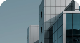 Modern glass office building exterior