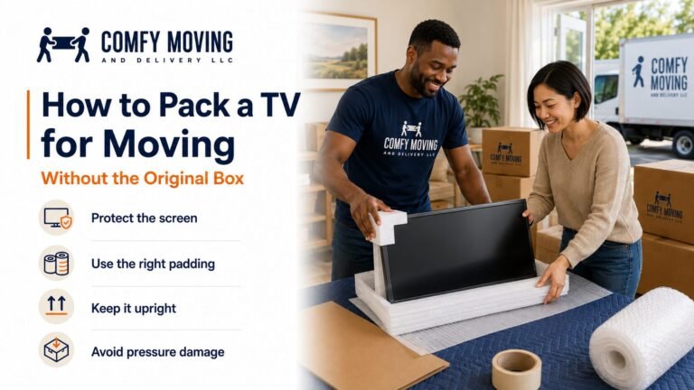 How to Pack a TV for Moving Without the Original Box