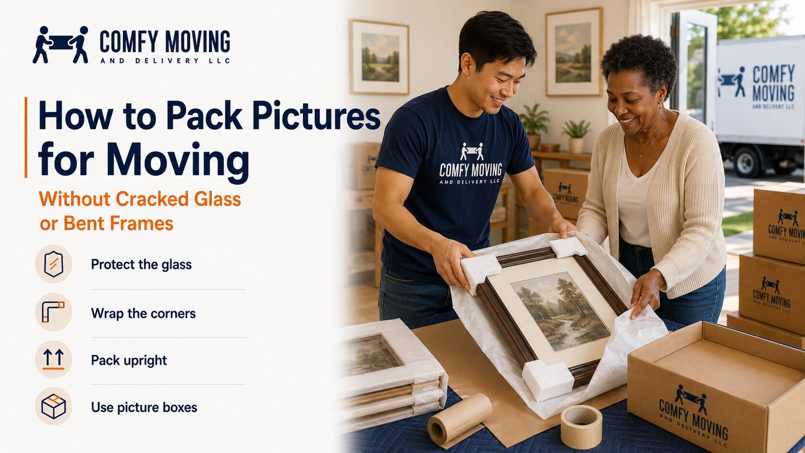 How to Pack Pictures for Moving Without Cracked Glass or Bent Frames