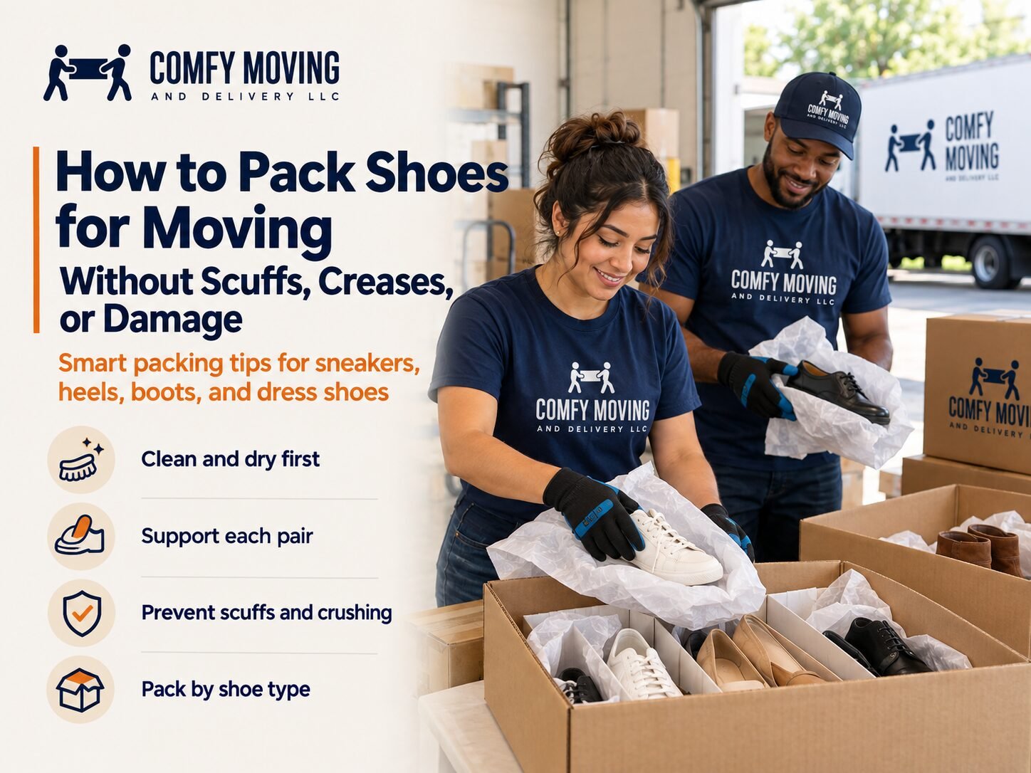 How to Pack Shoes for Moving